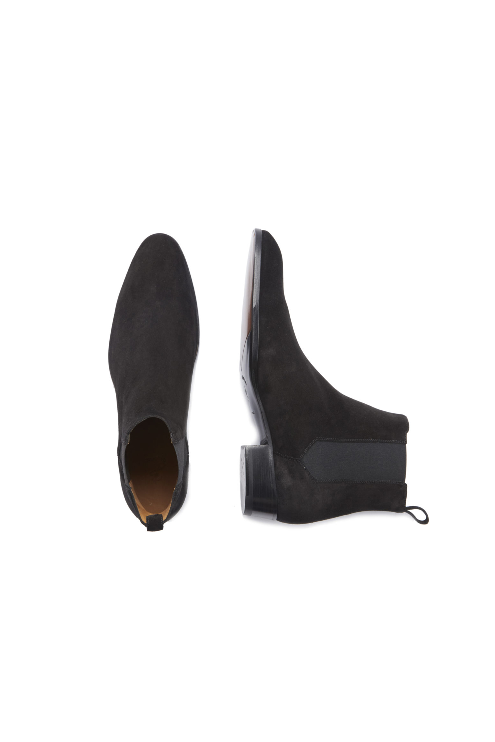Stendhal Black Suede Chelsea Boots - Barbanera