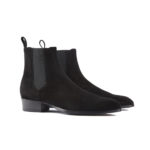 Stendhal Black Suede Chelsea Boots