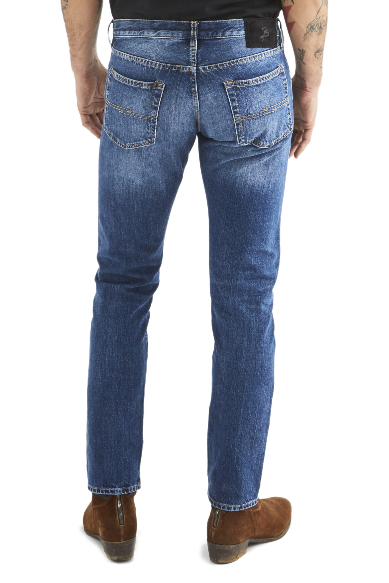 Bandito Blue Light Wash Slim Fit Selvedge Jeans - Barbanera