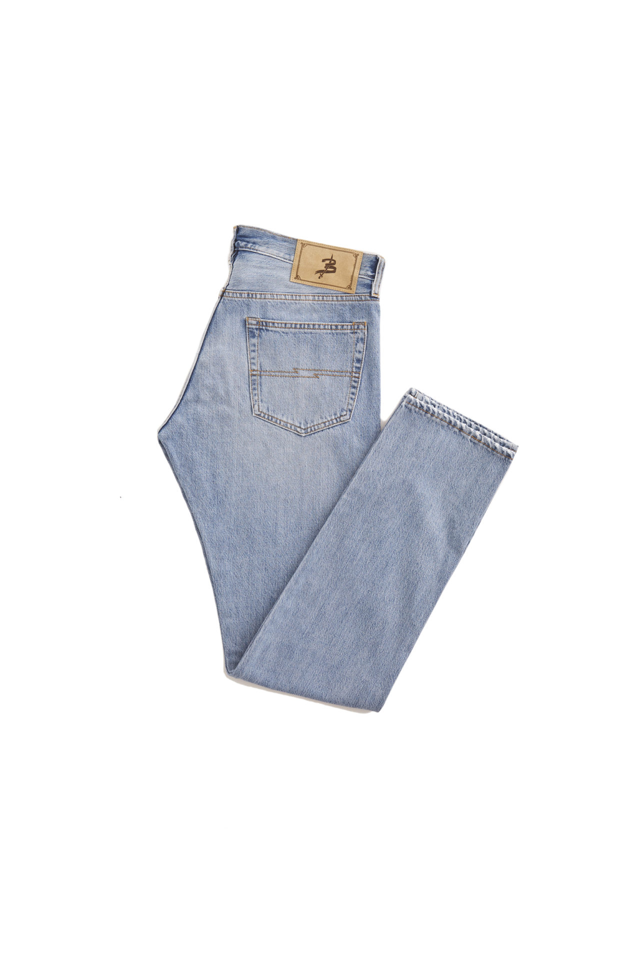 Bandito Blue Light Wash Slim Fit Selvedge Jeans - Barbanera