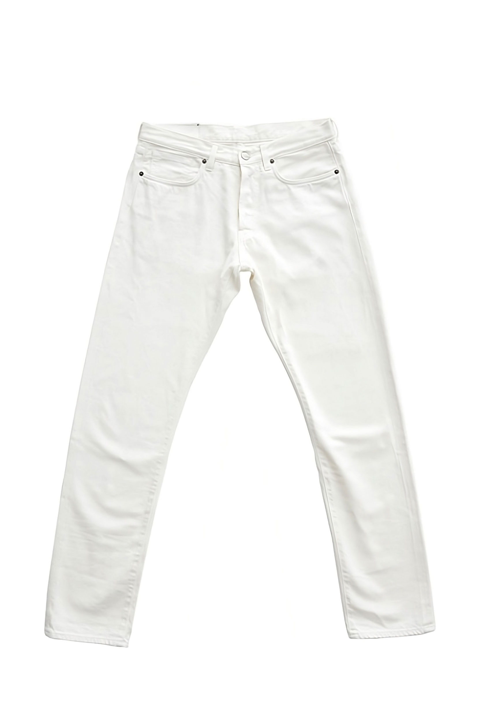 Bandito White Slim Fit Selvedge Jeans - Barbanera