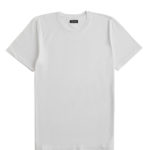 Plain White Raw Cotton T-Shirt