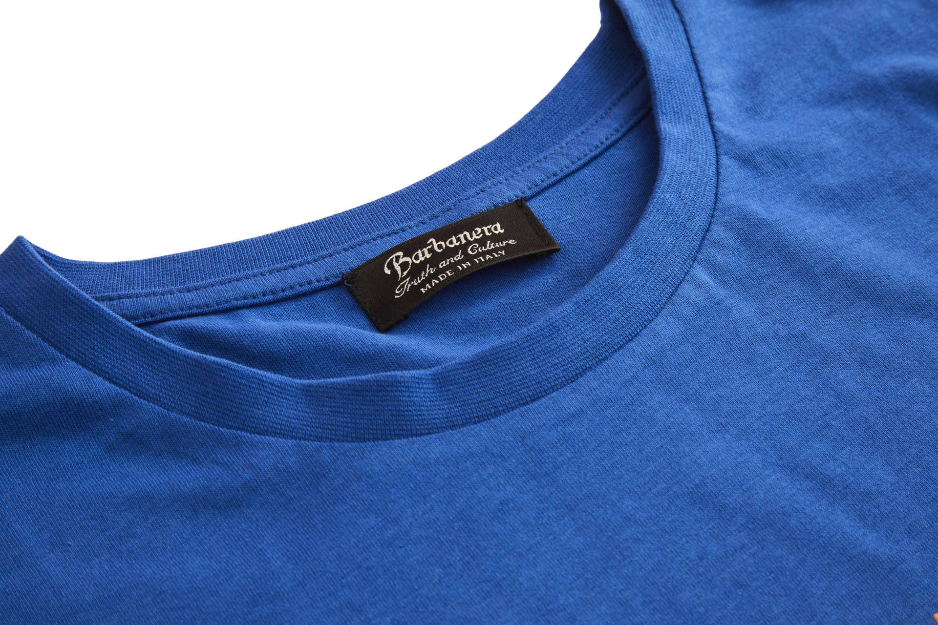 Truth and Culture Blue Cotton T-Shirt - Barbanera