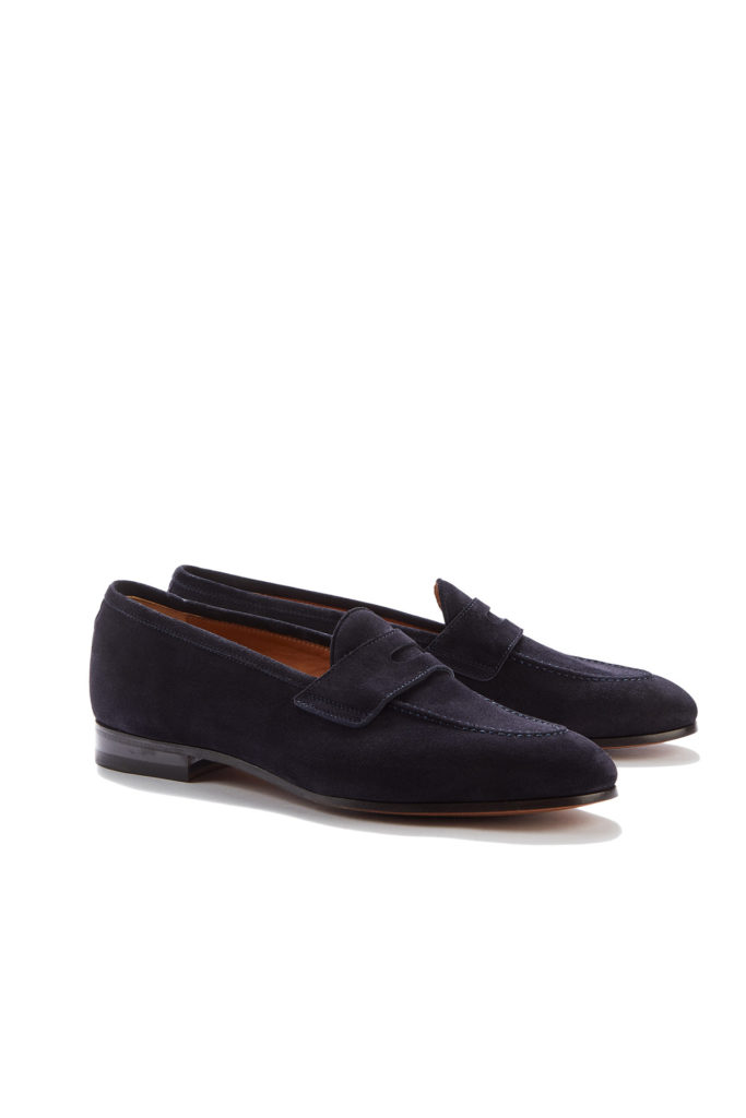 Lawrence Light Brown Suede Penny Loafers - Barbanera