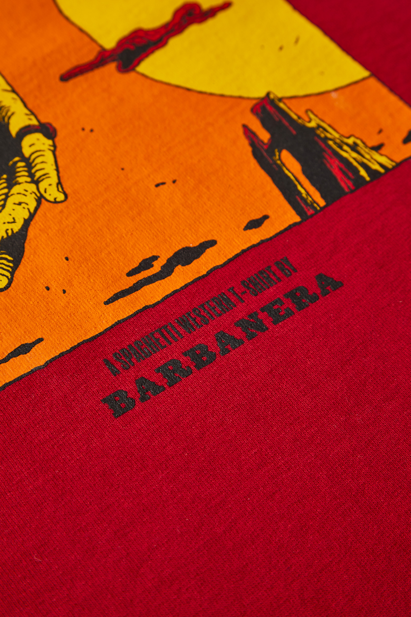Red “spaghetti Western” Raw Cotton Tshirt Barbanera