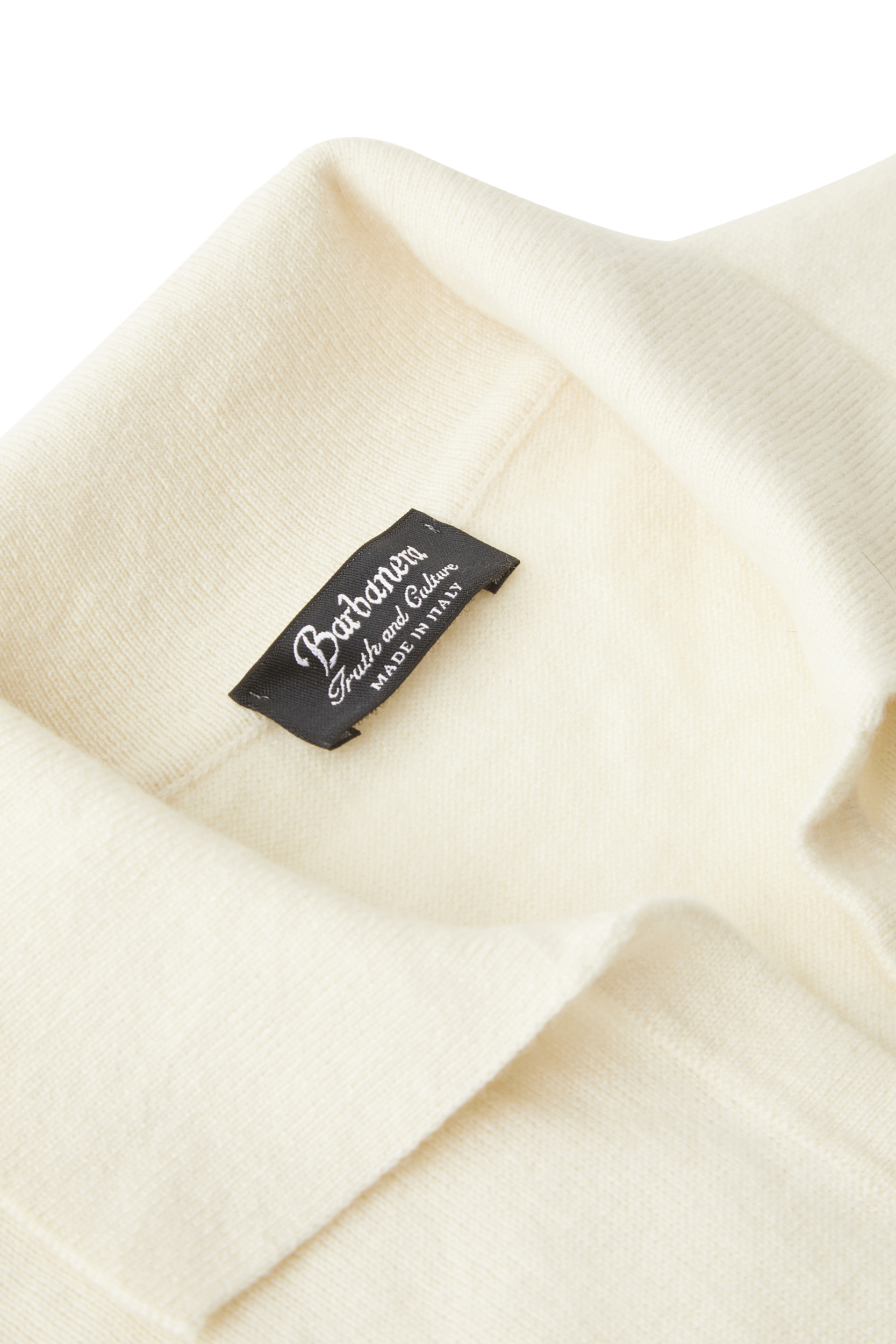 P.P.P Cream/white 100% Cashmere Polo Shirt - Barbanera