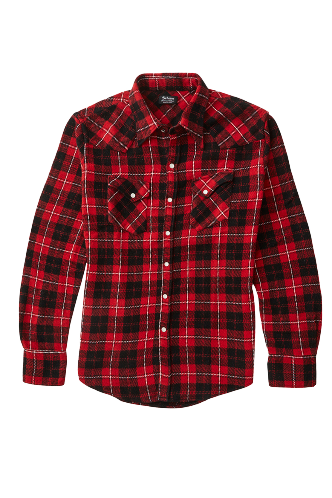 FDP Red/black Plaid Japanese Cotton Western Shirt - Barbanera