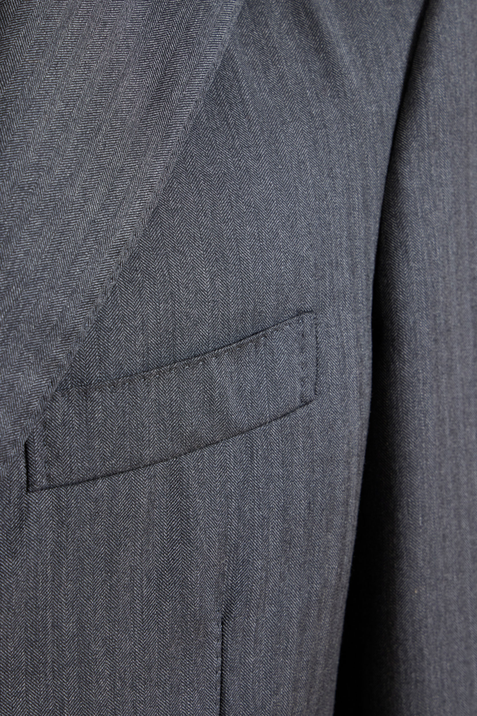 Silvio Grey Silk/wool Single Breasted Suit Jacket + Clyde Trousers ...