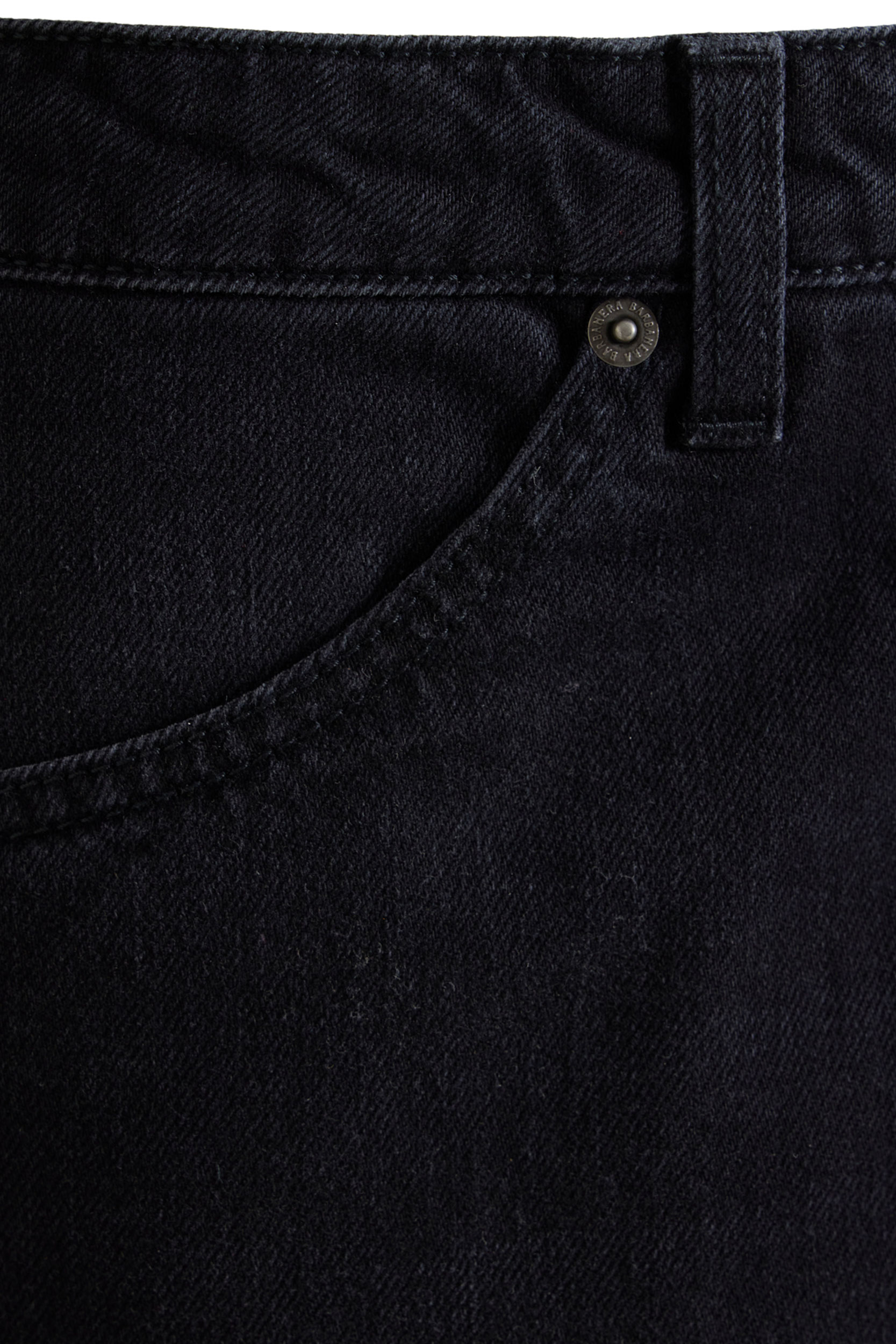 Wild Thing Black Coreva 100% Compostable Stretch Denim Fabric Straight ...